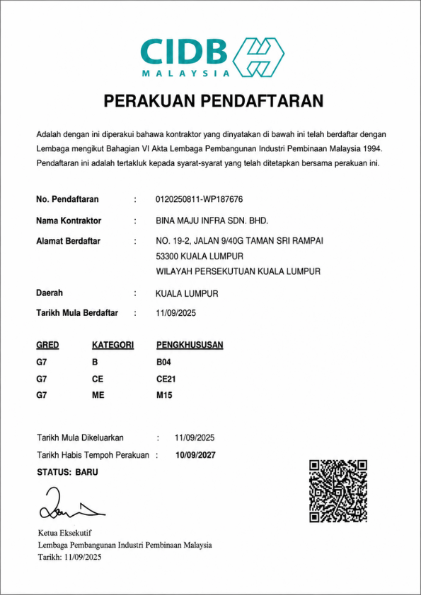 CIDB Registration Grade G7